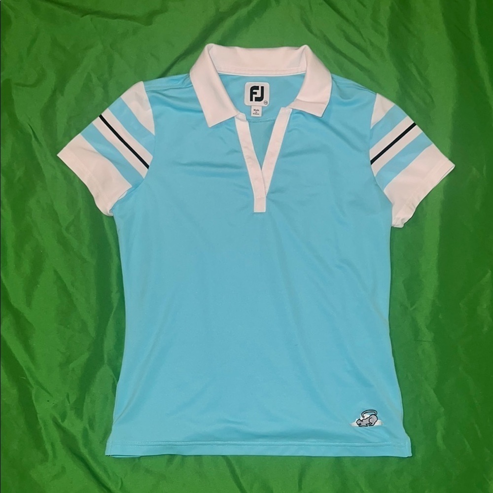 Women’s FootJoy Blue and White Polo Shirt size XS